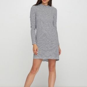 PIECES Striped Long Sleeve Dress